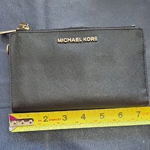 Michael Kors Black Zip Wallet